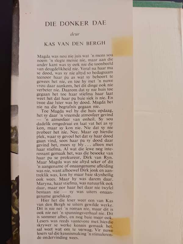 Die Donker Dae / Kas van der Bergh
