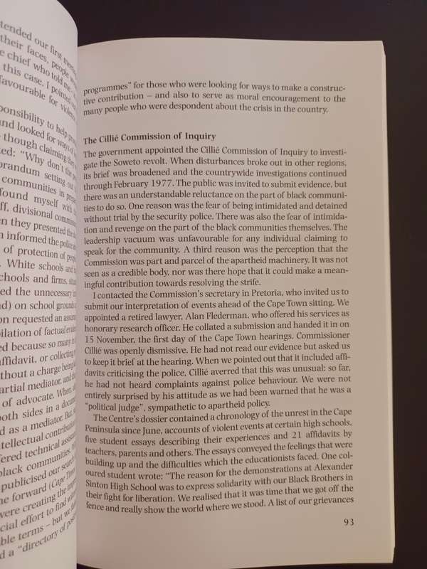 Peacemaking in South Africa: A Life in Conflict Resolution / H. W. van der Merwe