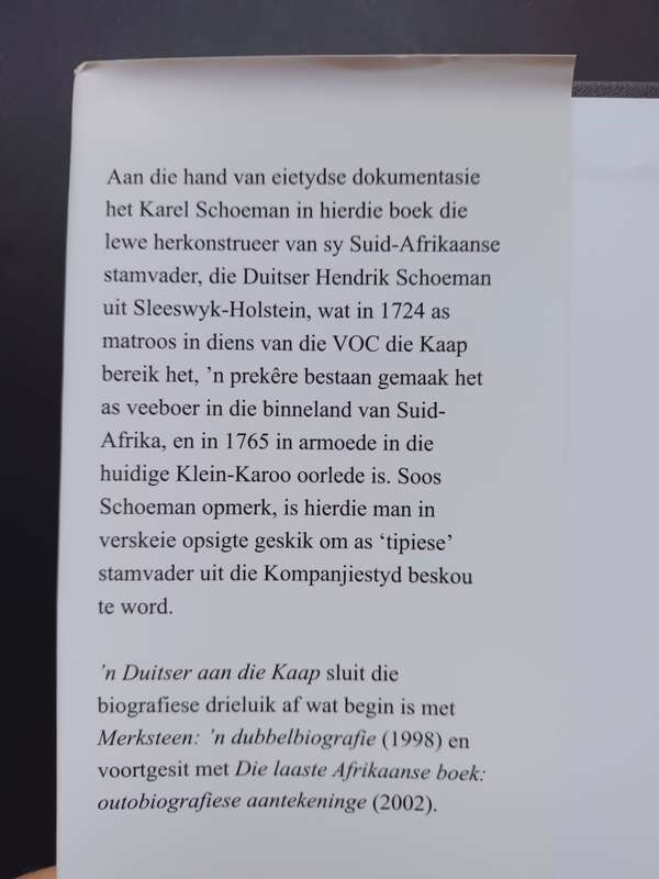 `n Duitser aan die Kaap, 1724 - 1765 / Karel Schoeman