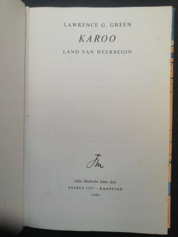 KAROO LAND VAN WEERBEGIN / LAWRENCE G. GREEN