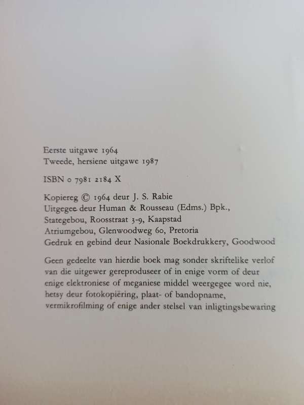 DIE GROOT ANDERS-MAAK / JAN RABIE