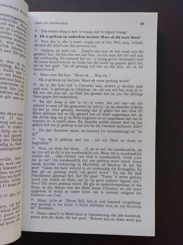 Gedrag Orde Doktrine van die Kerk / William Marrion Branham