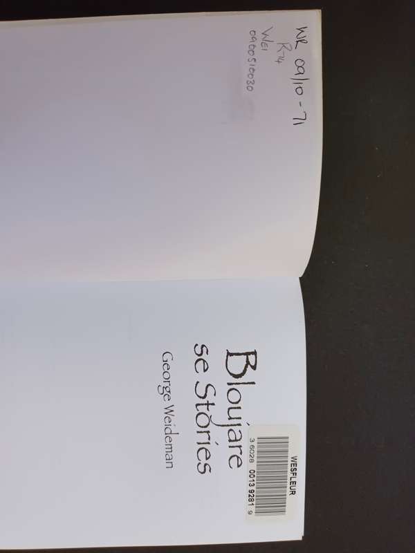 BLOUJARE se stories / George Weideman