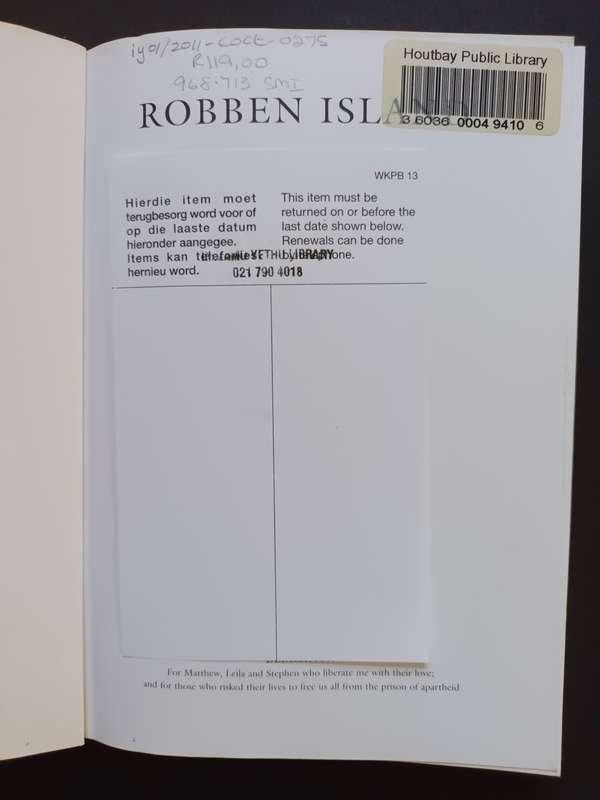 ROBBEN ISLAND / Charlene Smith