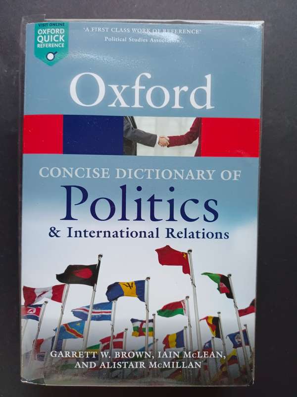 The Concise Oxford Dictionary Of Politics / McLean, Iain & McMillan, Alistair