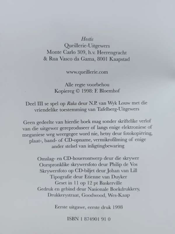 HOSTIS / Francois Bloemhof