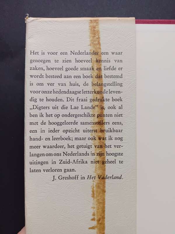 DIGTERS UIT DIE LAE LANDE / A.P. GROVE EN TJ. BUNING