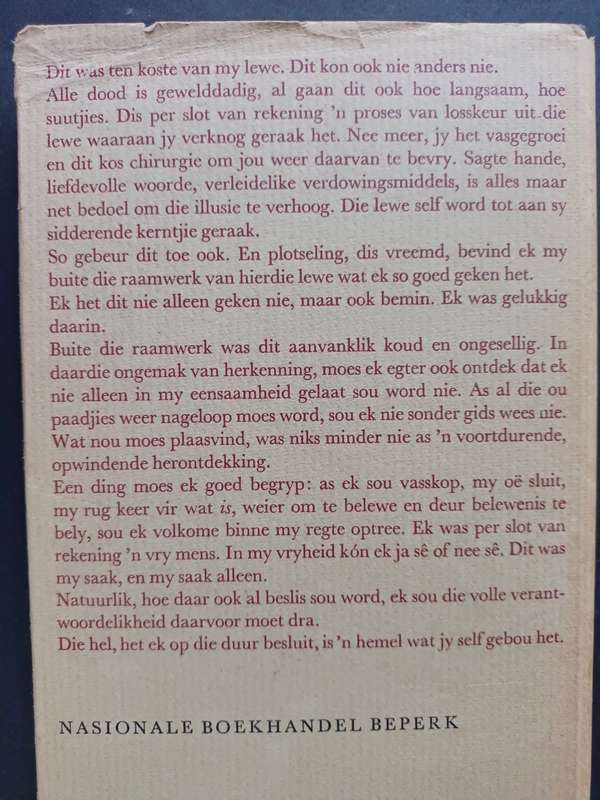 Buite die Raamwerk / W.A. de Klerk.