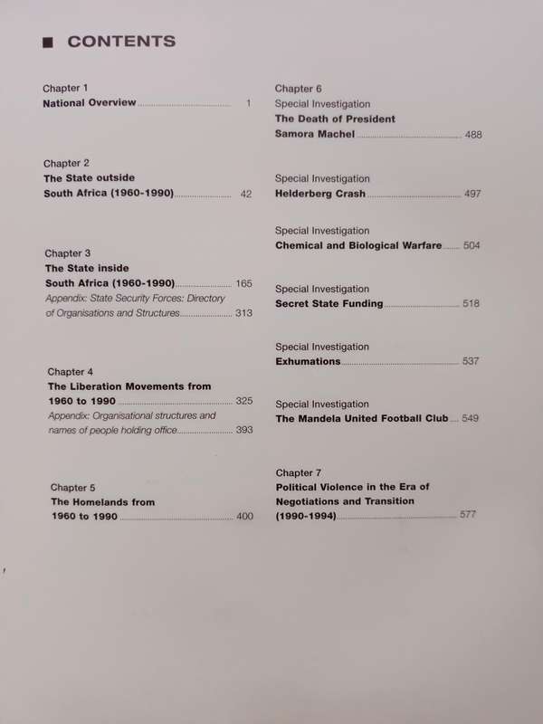 TRUTH AND RECONCILIATION COMMISSION OF SOUTH AFRICA REPORT Vol. 1-4