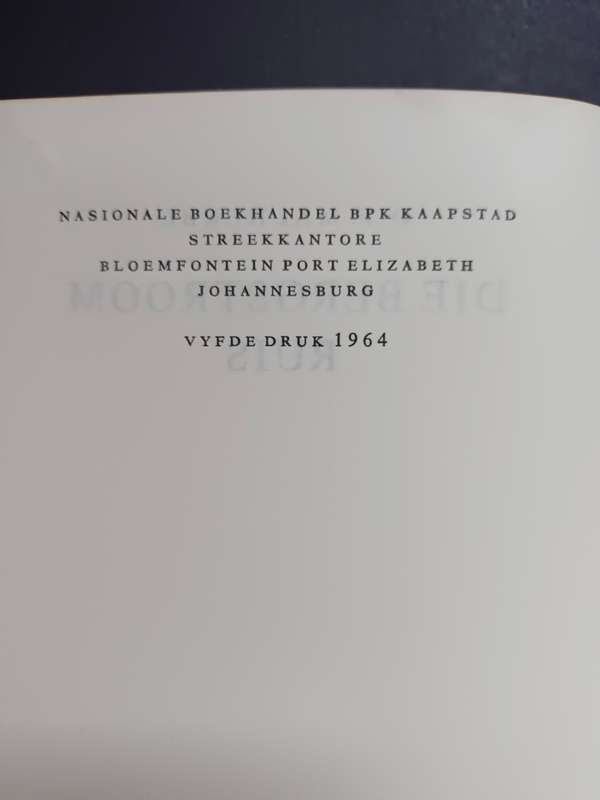 DIE BERGSTROOM RUIS / D. F. MALHERBE