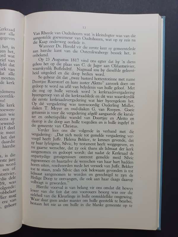 Eeufees-Gedenkboek van die Ned. Geref. Gemeente Oudtshoorn 1853-1953 : Saamgestel  M. S. Greeff