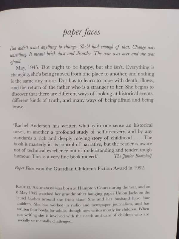 PAPER FACES / Rachel Anderson