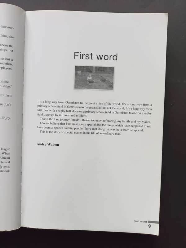 Andre Watson the autobiography - with Paul Dobson