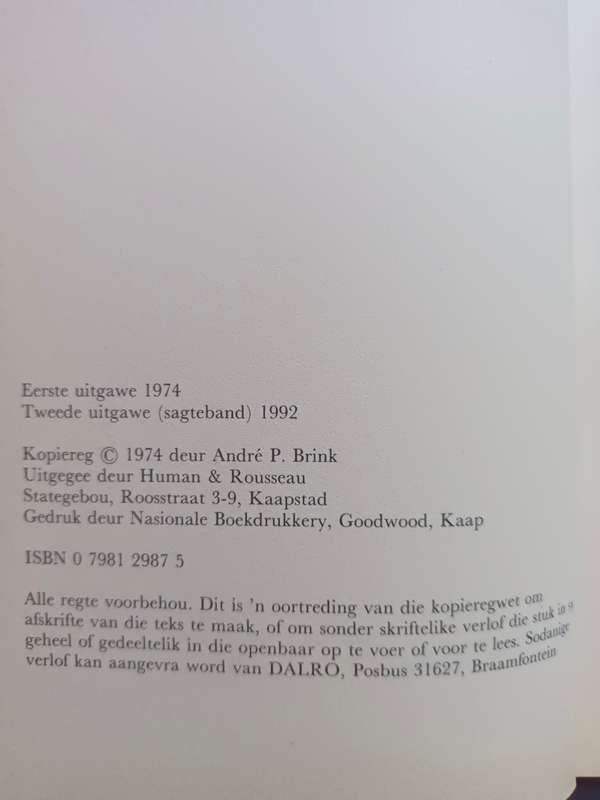 PAVANE / Andre P. Brink
