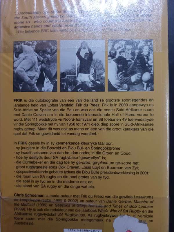 Frik: Die Outobiografie van `n Legende / Chris Schoeman