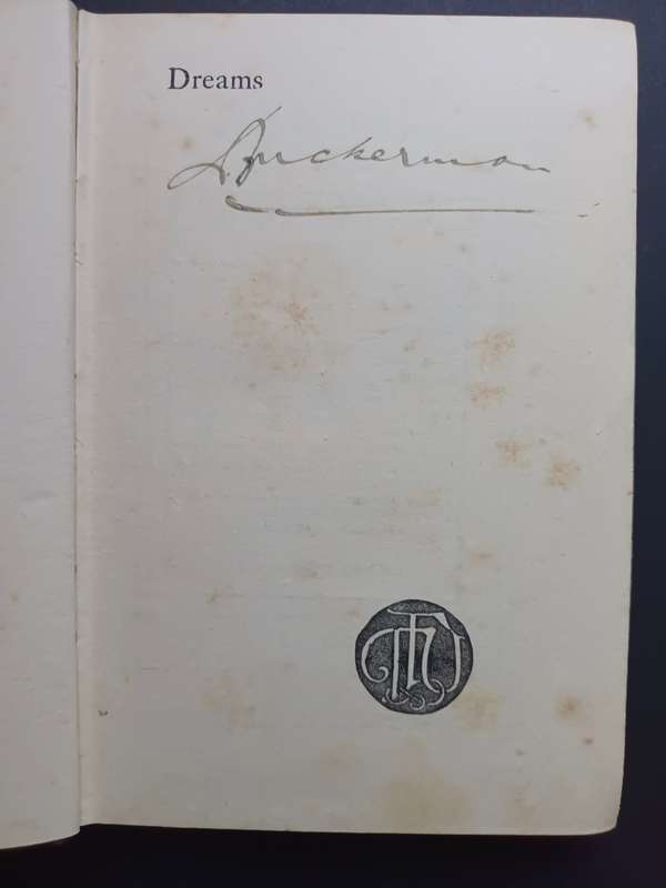 Dreams / Olive Schreiner (1905)