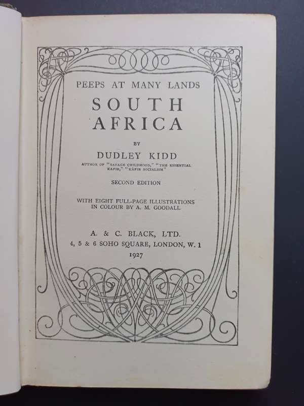 PEEPS AT MANY LANDS SOUTH AFRICA / DUDLEY KIDD