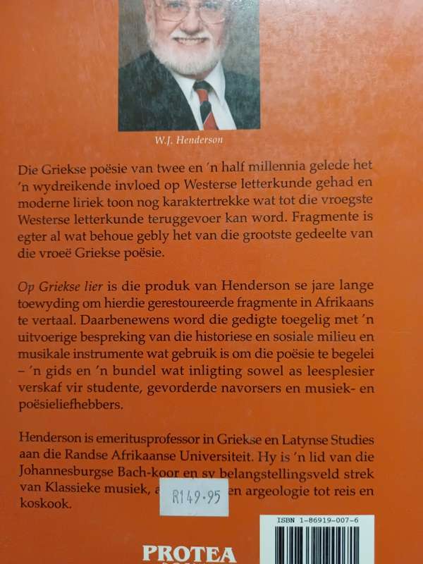 OP GRIEKSE LIER / W.J. HENDERSON