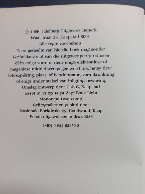 Sonde Met Die Boere / A. F. Kriel