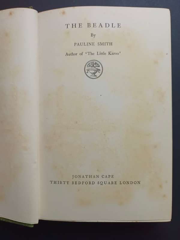 THE BEADLE / Pauline Smith (1927 Third Impression)