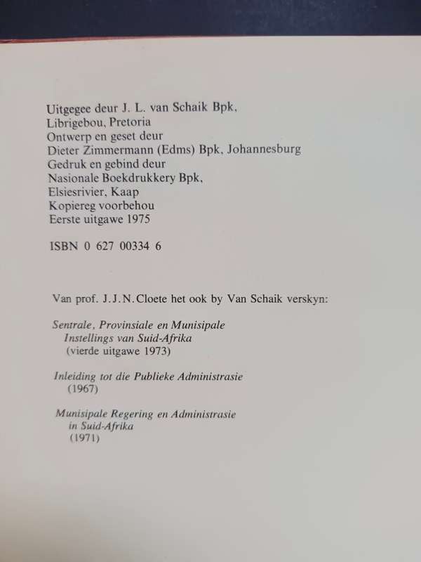PERSONEEL-ADMINISTRASIE / J. J. N. CLOETE
