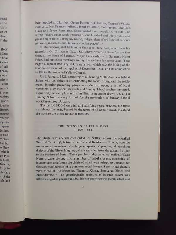 The Journal of William Shaw: Edited by W. D. Hammond-Tooke