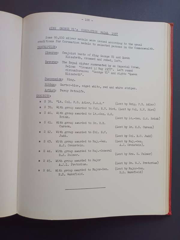 AFRICANA MUSEUM: MILITARY MEDALS OF SOUTH AFRICAN INTEREST