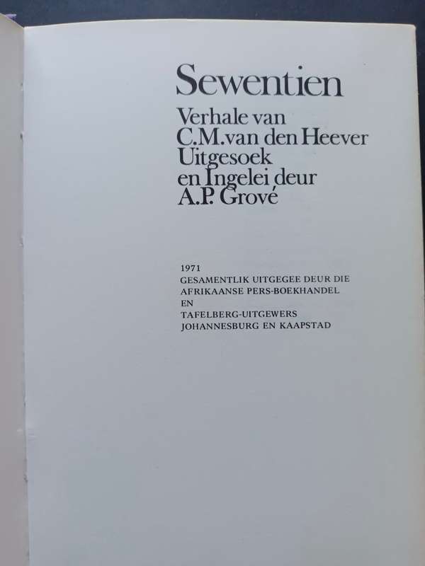 SEWENTIEN / A. P. GROVE