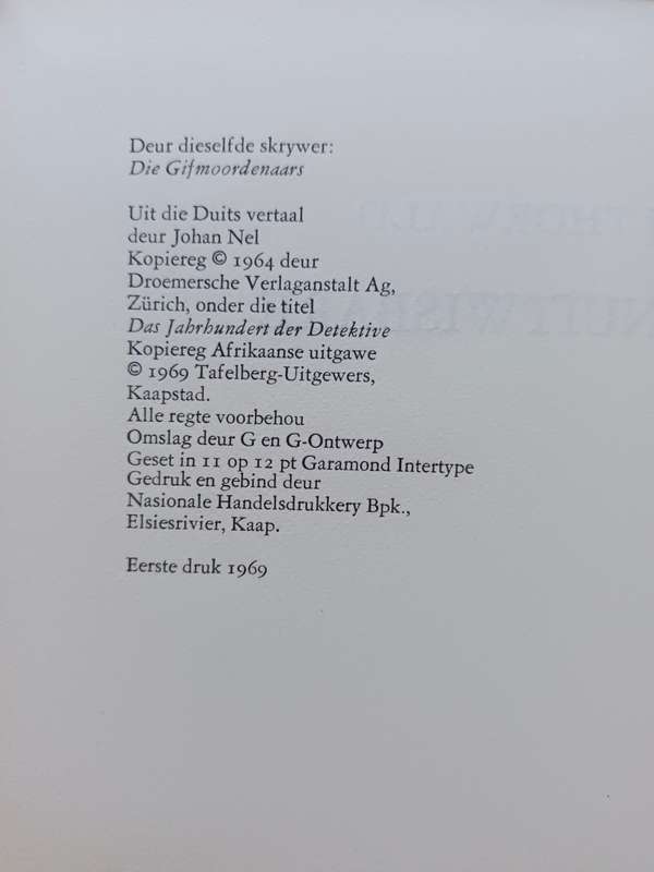 Die Onuitwisbare Merk / Jurgen Thorwald