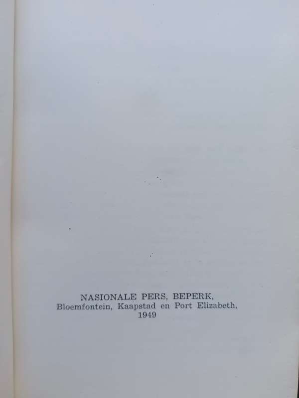 Die Balling oor die See / Herman Scholtemeijer (Uit die Dagboek van `n Krygsgevangene) 1949