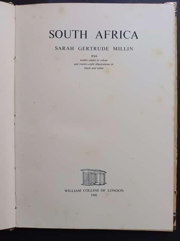 SOUTH AFRICA / Sarah Getrude Millin