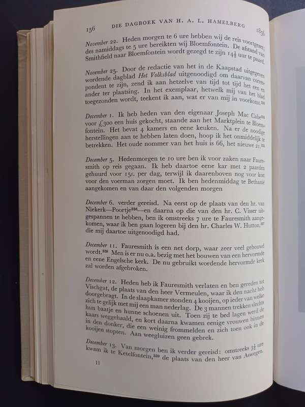 Die Dagboek van H.A.L. Hamelberg 1855-1871 / Dr. F.J. du T. Spies