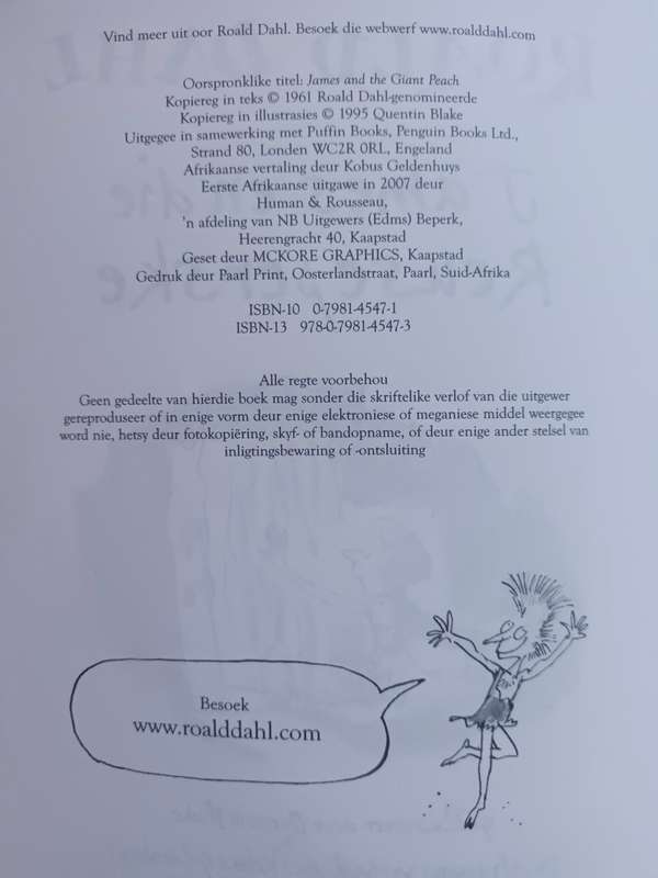 James en die Reuseperske / Roald Dahl
