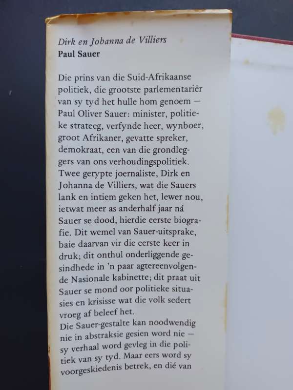 Paul Sauer / Dirk & Johanna de Villiers