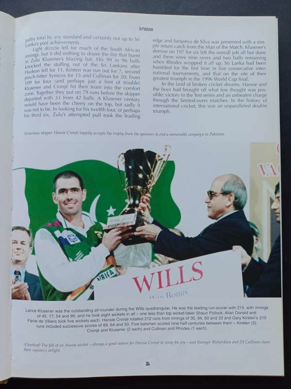 A Year on Hansie and the Boys / Rodney Hartman