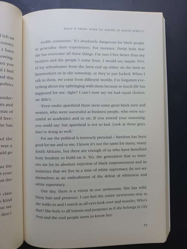 What if there were NO WHITES in South Africa / Ferial Haffajee