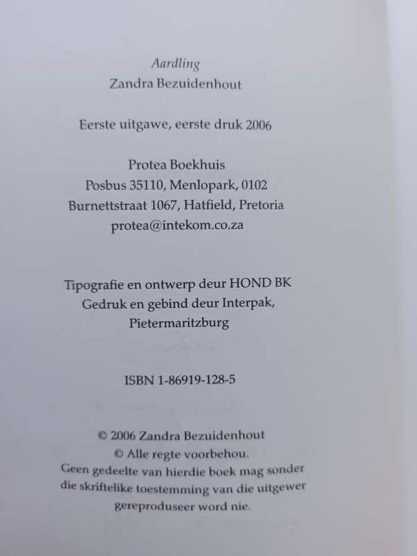 Aardling / Zandre Bezuidenhout