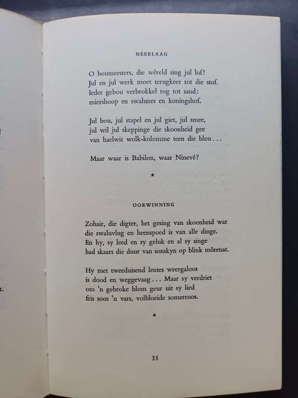 UYS KRIGE - Gedigte 1927-1940