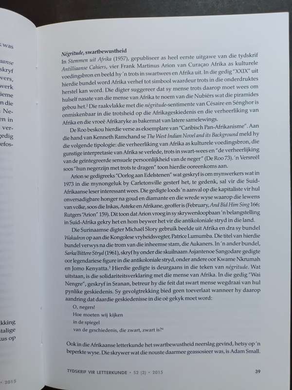 Tydskrif vir Letterkunde - 52 (2) 2015  Vierde reeks