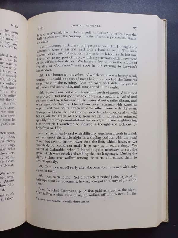 The Journal Of Joseph Tindall Missionary In South West Africa 1839-55 / Tindall, B. A. (V.R.S 40)