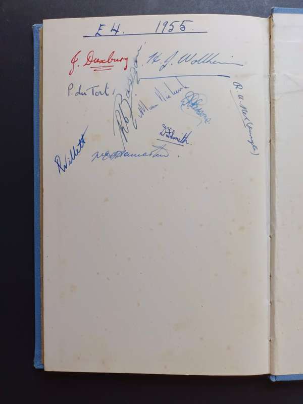 THE HISTORY OF THE RONDEBOSCH BOYS HIGH SCHOOL 1897-1947 /  D.E. CORNELL (Signed)