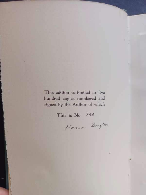 BIRDS AND BEASTS of the GREEK ANTHOLOGY / NORMAN DOUGLAS (Signed & Limited edition)
