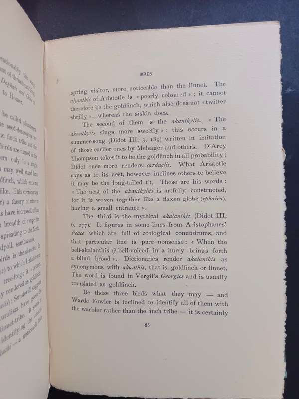 BIRDS AND BEASTS of the GREEK ANTHOLOGY / NORMAN DOUGLAS (Signed & Limited edition)