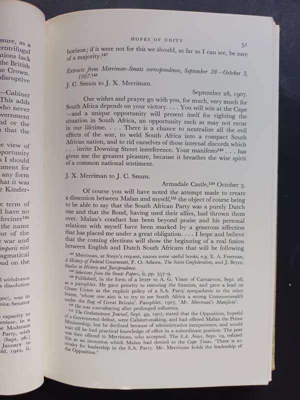 Selections from the Correspondence of J.X. Merriman 1905-1924 / Phyllis Lewsen (V.R.S. 50)
