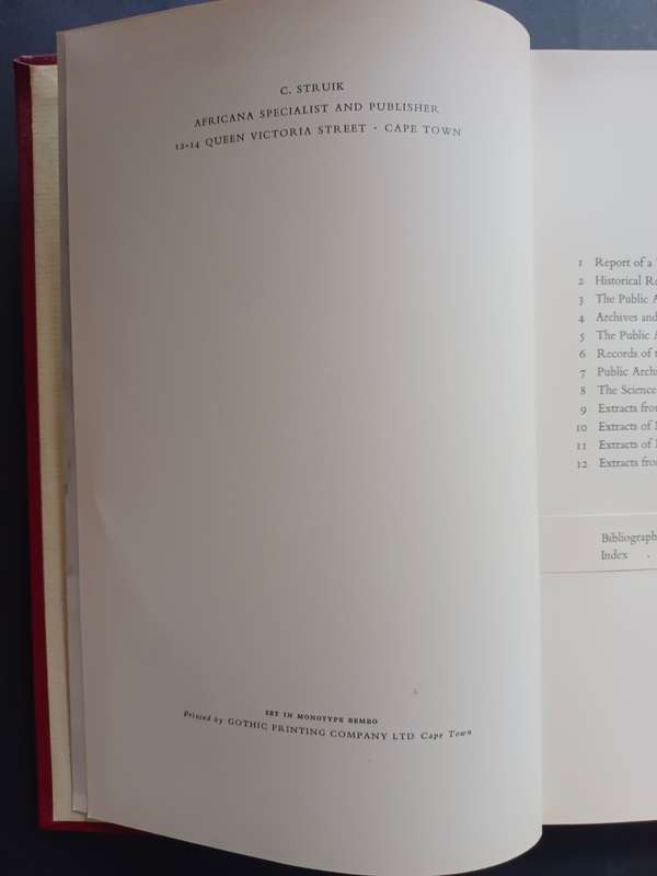 CAPE ARCHIVES AND RECORDS / C. Graham Botha ( Vol. III )