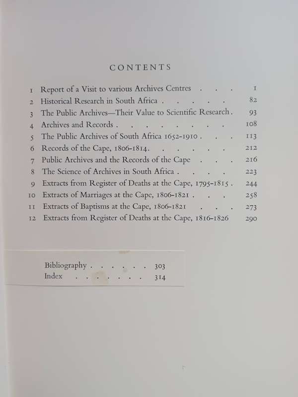 CAPE ARCHIVES AND RECORDS / C. Graham Botha ( Vol. III )
