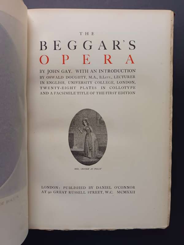 THE BEGGAR`S OPERA by John Gay (Limited edition)