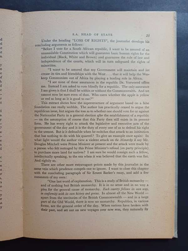 THE REPUBLIC - a reasoned view / G. A. Coetzee