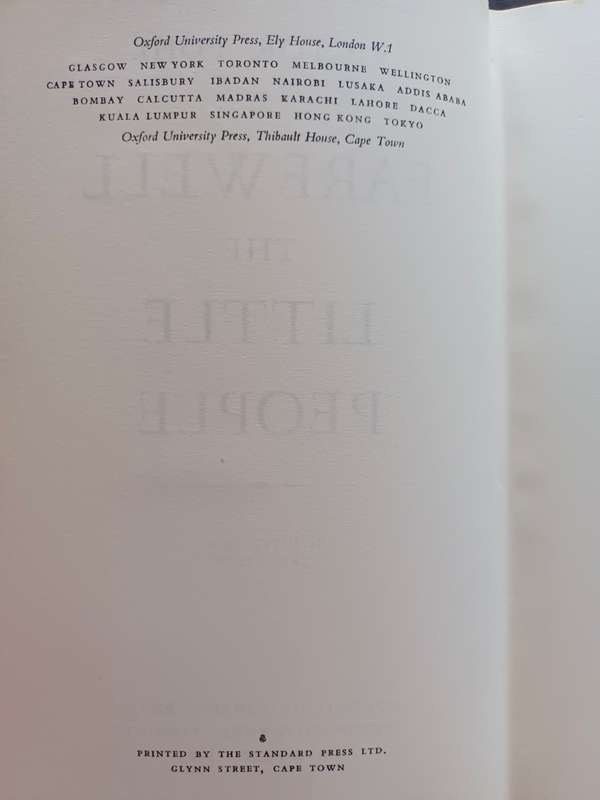 FAREWELL THE LITTLE PEOPLE / VICTOR POHL (Rare)