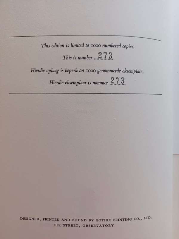 Libraries and People / Biblioteke en Mense : R. F. M. Immelman (Limited Edition)